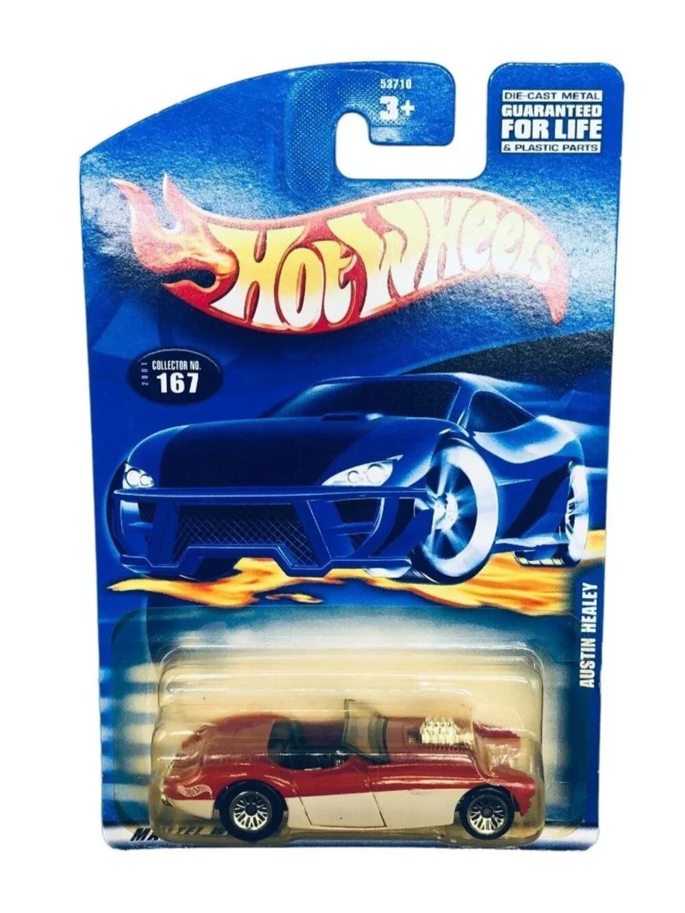 Hot Wheels Austin Healey collector 167 Mattel wheels 2000 red new READ